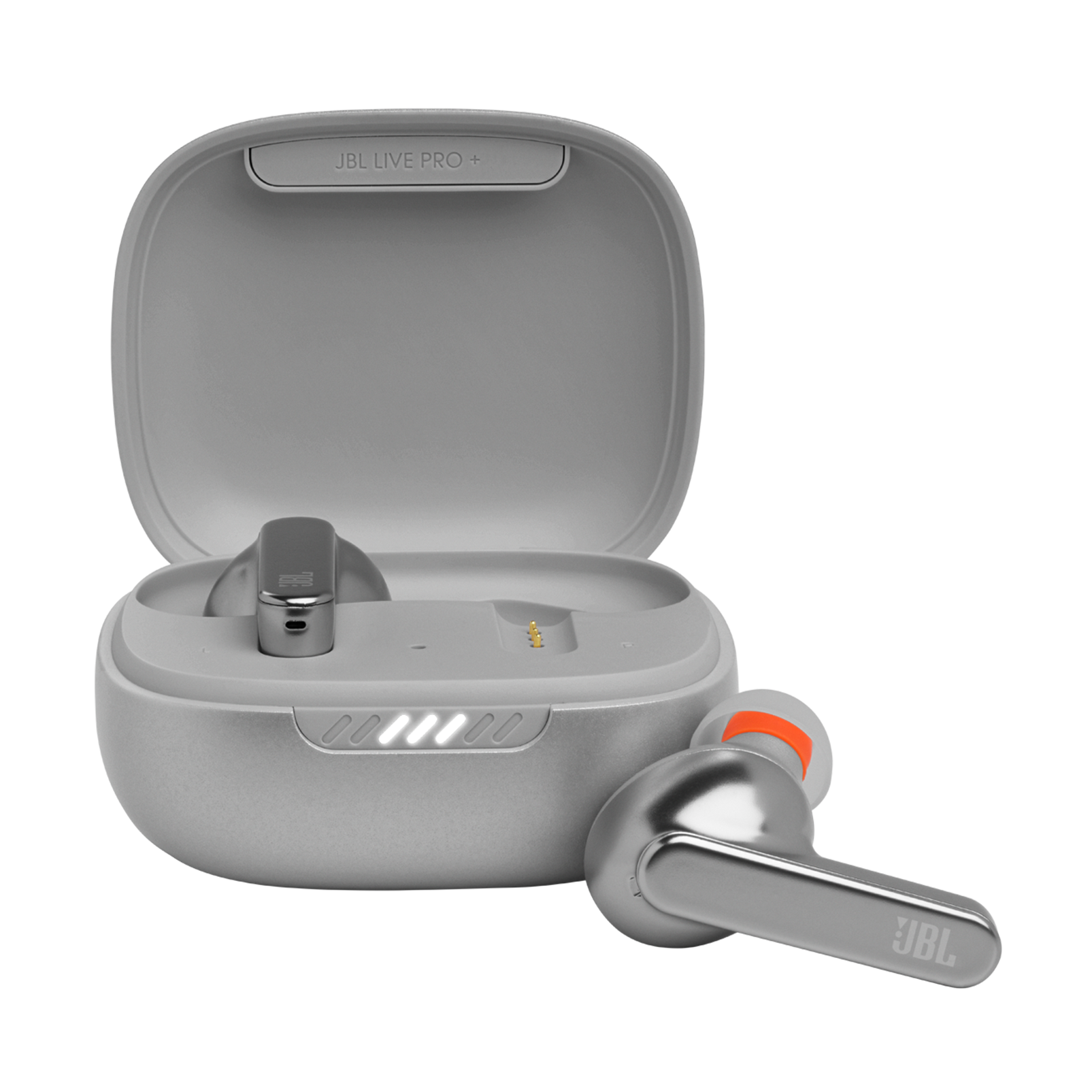 JBL Live Pro+ TWS - Chrome - True wireless Noise Cancelling earbuds - Hero